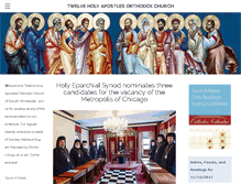 Tablet Screenshot of 12holyapostles.org